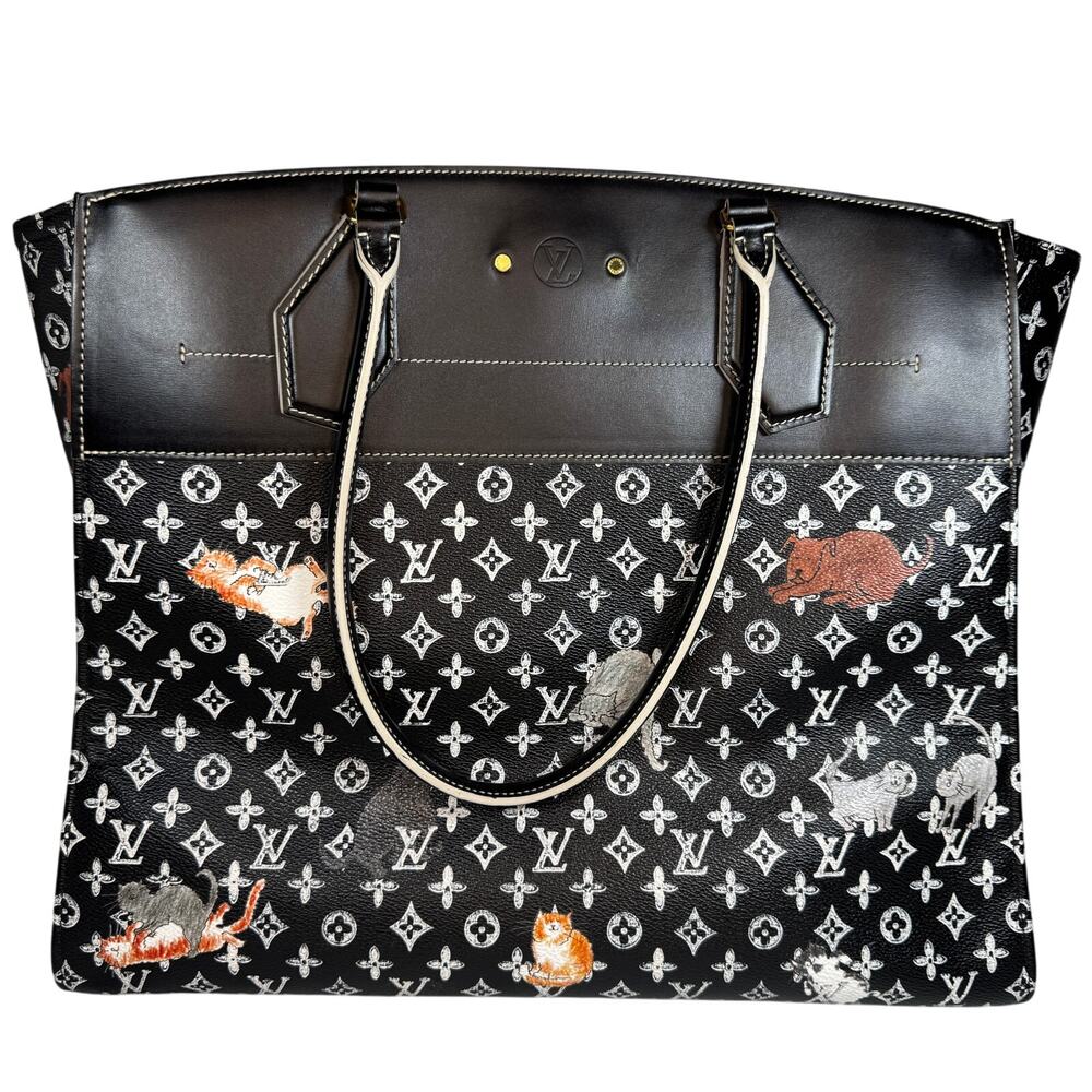 Louis Vuitton Catogram Steamer Bag Cabas XXL cat tote Grace Coddington Monogram - Picture 3 of 16
